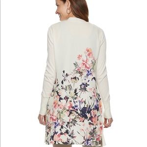 Women's Dana Buchman Print Open Front Cardigan